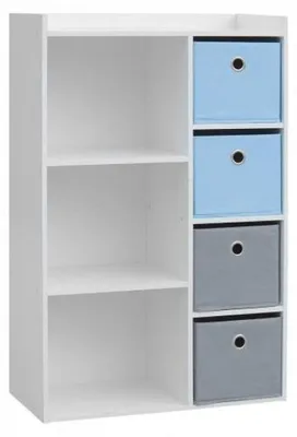 Image de Armoire - 3 niches - 4 tiroirs - 62 x 29,5 x 96 cm