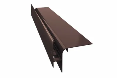 Immagine prodotto di Profilo di gronda in alluminio Renoplast® W30R+ 200cm Brown | Finitura di terrazze e balconi | Pavimenti ventilati rialzati | Sistemi di drenaggio dell'acqua