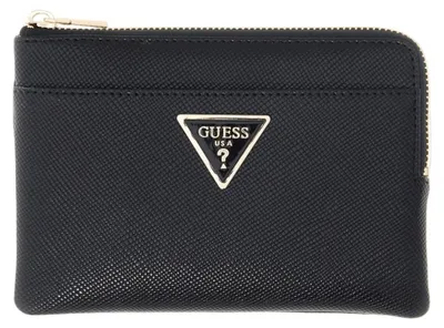 Zdjęcie produktu dla Guess LAUREL II SLG KEY RING POUCH Portmonetka damska, czarna: Rozmiar – UNICA Rozmiar: UNICA