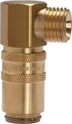 Produktbild von Riegler Temperierkupplung DN 6 mit Außengewindeanschluss, G 1/4 90°