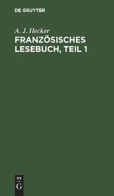 Produktbild von Französisches Lesebuch, Teil 1