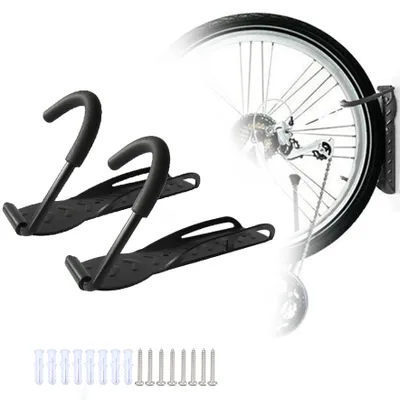 Produktbild von 2 Stück Fahrradwandhalter Bike Haken Fahrradhaken Wandhalter Fahrradaufhängung