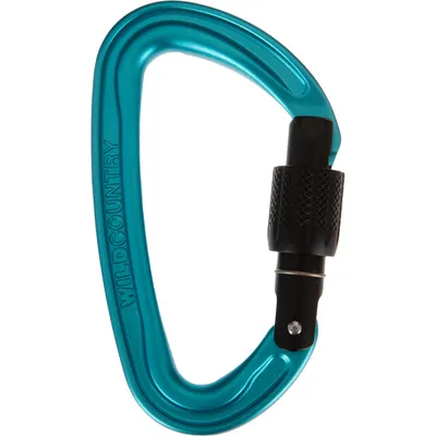 Produktbild von Wildscrew Schraubkarabiner - Wild Country, Farbe:0920-black/turquoise, Größe:one size