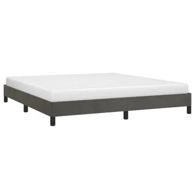 Produktbild von "2026 Aktion"Bettgestell - CLORIS - Doppelbett - Robust und langlebig - ohne Matratze Dunkelgrau 180x200 cm - Einfache Montage -  Samt - DEMöbel7691161