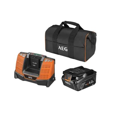 Obrázok produktu pre Nabíjačka a akumulátor AEG Powertools Pro Lithium Setl1840shd 18 V 4 Ah