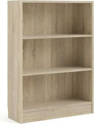 Produktbild von Bücherregal Aski, Büroregal, Mobiler Buchhalter, Bücherbrett, 79x27 h107 cm, Eiche