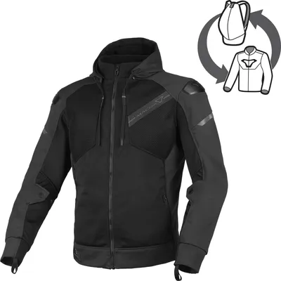 Produktbild von Macna Brero Motorrad Textiljacke, schwarz, S