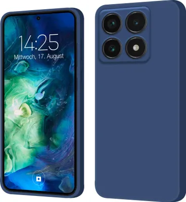 Produktbild von Hülle für Xiaomi 14T Case Cover Bumper Silikon Softgrip Schutzhülle Farbe: Blau