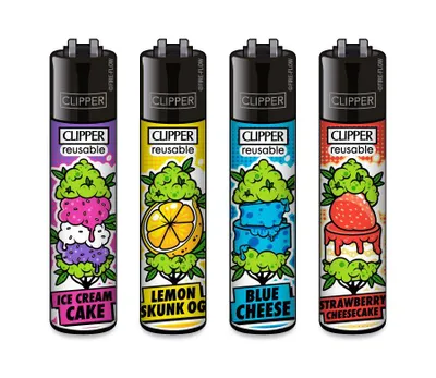 Produktbild von Clipper Feuerzeuge 4er Set Strainz #5