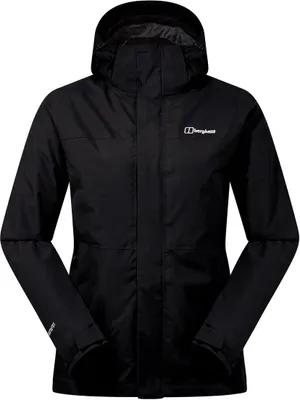 Schwarze Hardshelljacke "Hillwalker 2.0 Gemini" von Berghaus; wasserdicht; für Damen; mit Kapuze.