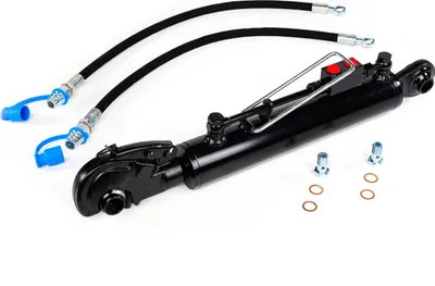 Produktbild von Hydraulischer Oberlenker Kat. 2-2 (600 - 880 mm) mit Fanghaken, Sperrblock und Schläuchen