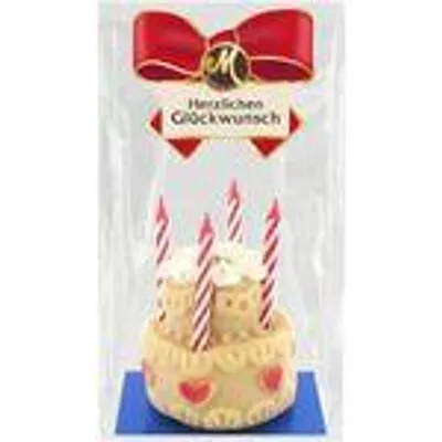 Zdjęcie produktu dla Odenwälder Marzipan Tort z okazji urodzin z wysokiej jakości marcepanu 100 g