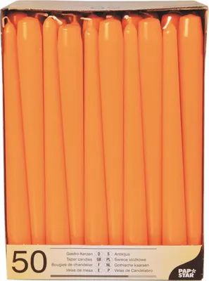 Obrázok produktu pre PAPSTAR 10393 50 PAPSTAR Kerzen orange