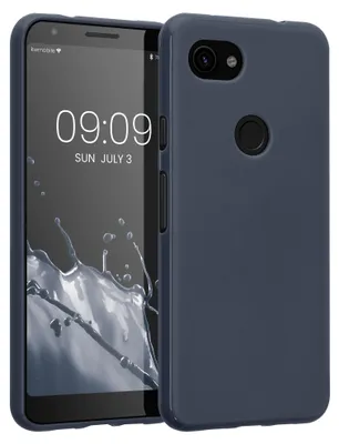 Produktbild von kwmobile Handyhülle für Google Pixel 3a Hülle - TPU Case - Kabelloses Laden - Schutzhülle Cover in Heidelbeerblau