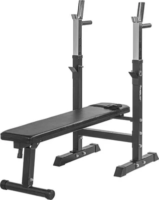 Produktbild von Famanu Gewichtsbank mit Verstellbarem Hantelrack und Dipstation - Inklappbare Gewichtsstation für das Home Gym