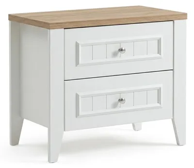 Immagine prodotto di Due comodini bianchi di design, lussuosi e raffinati. Mobili di pregio
