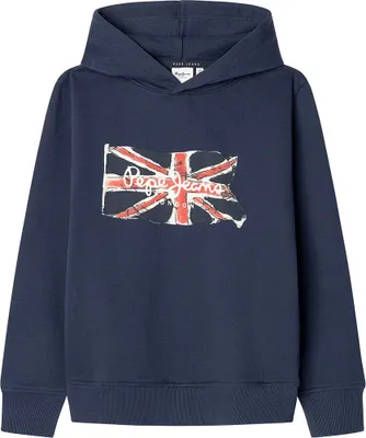 Obrázok produktu pre Mikina s kapucňou Pepe Jeans Clag, modrá, 10 rokov, chlapčenská, modrá, 10 rokov