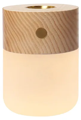 Produktbild von Mini-Aromatherapie-Lampe, wiederaufladbares Nachtlicht, Schlafzimmeratmosphaere, Nachttischlampe, Ornament, warmweisses Licht, 3 Helligkeitsstufen, Touch-Steuerung