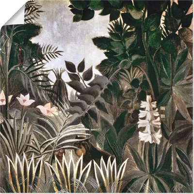 Produktbild von ARTland Poster Dschungel, 1909 Größe: 50x50 cm