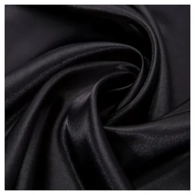Produktbild von Satin Meterware (Schwarz) für Deko, Basteln, Kleidung 150cm breit UNI
