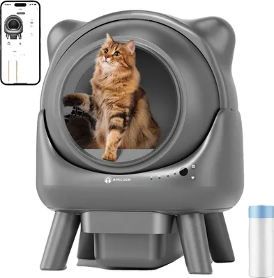 Produktbild von Automatische Katzenstreu-Box, intelligentes Gerät, Geräuschpegel 32 dB, Cura X1