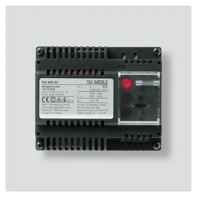 Produktbild von Siedle NG 402-03, Schwarz, Siedle, CE, 0 - 40 °C, 107 mm, 60 mm