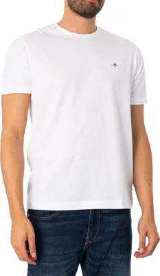 Produktbild von GANT Normales Schild-T-Shirt, Weiß M