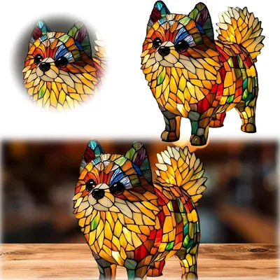 Produktbild von Hunde-Nachtlicht, LED Hundelampe USB, Nachtlampe im Pomeranian-Design,für Schlafzimmerbeleuchtung,Perfekt für Hundefans und Pomeranian-Liebhaber