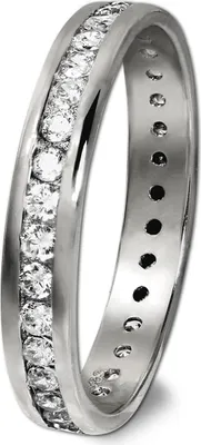Produktbild von GoldDream Ring Damen Gr. 54 333er Weißgold silber, weiß Ringschmuck D2GDR520J54
