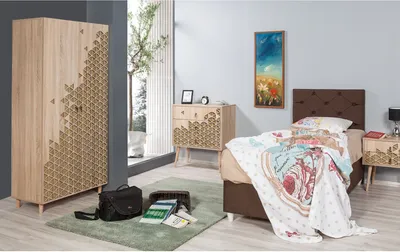 Obrázek produktu pro Skye Decor, Style - 120, Šatní skříň, dub Sonoma, 100 % melaminovaná dřevotříska, 90 x 52 x 192 cm