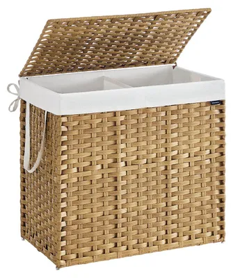 Productafbeelding van Wasmand in rotanlook – Gemaakt van PP-kunststof – 66 x 40 x 61 cm