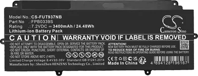 Produktbild von TECHTEK Laptop Akkus Kompatibel mit [Fujitsu] FUTRO MU937 Ersetzt CP737633-01, für FPB0339S, für FPCBP535