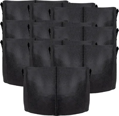 Immagine prodotto di Intirilife 10x sacchetto per piante in pile da 38 litri - 10 galloni - 40 x 30 cm - Fioriera in pile con maniglie per il trasporto per giardino, serra e molto altro. - Borsa per fioriere, Immagine generata dall'IA