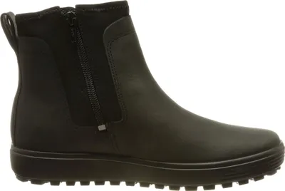 A black boot is shown against a white background.