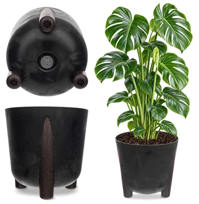 Imagen del producto de Macetas KADAX, cubierta para macetas, patas y maceta interior, soporte para plantas, 30 cm, color
