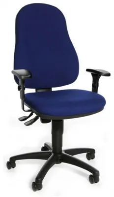 Produktbild von Topstar Home Office Bürostuhl CALIFORNIA 60 Schreibtischstuhl mit Armlehnen (höhenverstellbar) Stoff Drehstuhl