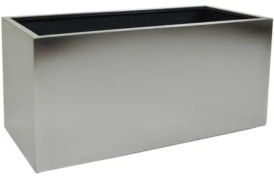 Produktbild von VIVANNO Pflanztrog Edelstahl MAXI Kasten, Edelstahl gebürstet gebürstet - 80x40x40 cm