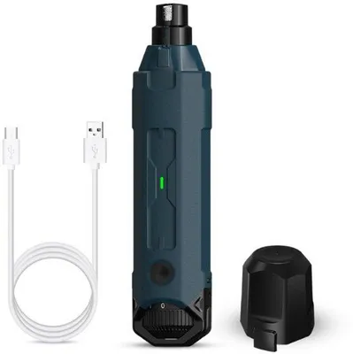 Obrázok produktu pre Tichý strihač pazúrikov pre psov, 45 dB, 12 000 otáčok, dobíjateľný strihač pazúrikov, vhodný pre veľké, stredné a malé psy, vrátane odsávača prachu.