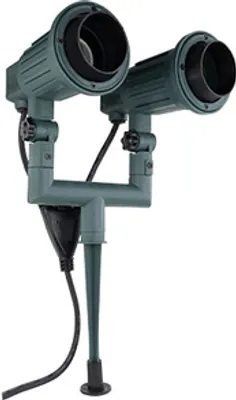 Produktbild von REV Gartenspot 2-fach mit Erdspieß IP44 1,4m grün 2x E27