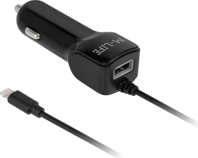 Produktbild von M-Life Lightning+USB 2100mA Autoladegerät