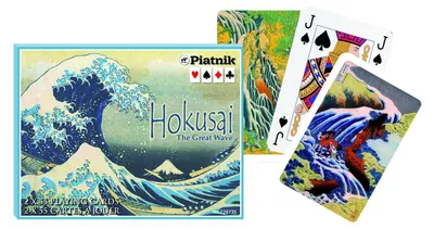 Immagine prodotto di Carte da gioco Piatnik Hokusai La Grande Onda - Doppio mazzo