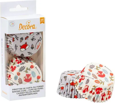 Obrázok produktu pre Košíčky na muffiny 36ks líška - Decora