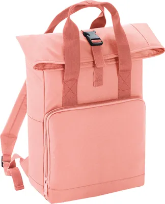 Produktbild von BagBase Twin Griff Roll-Top Rucksack RW7125 (Einheitsgröße) (Hellrosa)