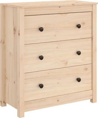 Zdjęcie produktu dla vidaXL Kredens 70x35x80 cm lite drewno sosnowe