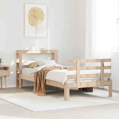 Image de Maison Exclusive - Cadre de lit avec tête de lit sans matelas 90x200 cm