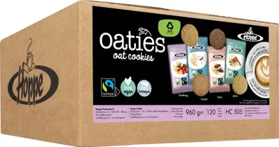 Produktbild von Hoppe Oaties Haferkekse Gebäckmischung 4fach sortiert 120er 960g
