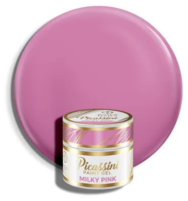 Zdjęcie produktu dla Żel do zdobień różowy Picassini Paint Gel MILKY PINK Boska Nails 5 ml