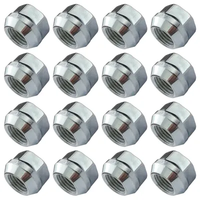 Zdjęcie produktu dla 16x Nakrętki do kół otwartych Nakrętki M12x1.5 17mm z kołnierzem stożkowym SW19 Ocynkowane na czarno