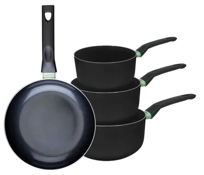 Image de Ensemble de 1 poêle de 24 cm et 3 casseroles 16, 18 et 20 cm Fackelmann Brandao