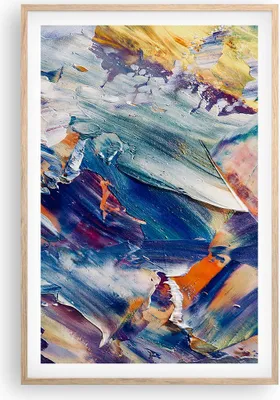 Produktbild von Gerahmtes Poster - Rahmen in heller Eiche - Die Farben Farbe Abstraktion - 61x91,5 cm - Wand Bild - Wanddeko - Wandbilder - Kunstposter - Wandposter - Bilderrahmen - Bilder - P2NPA61x91-5113